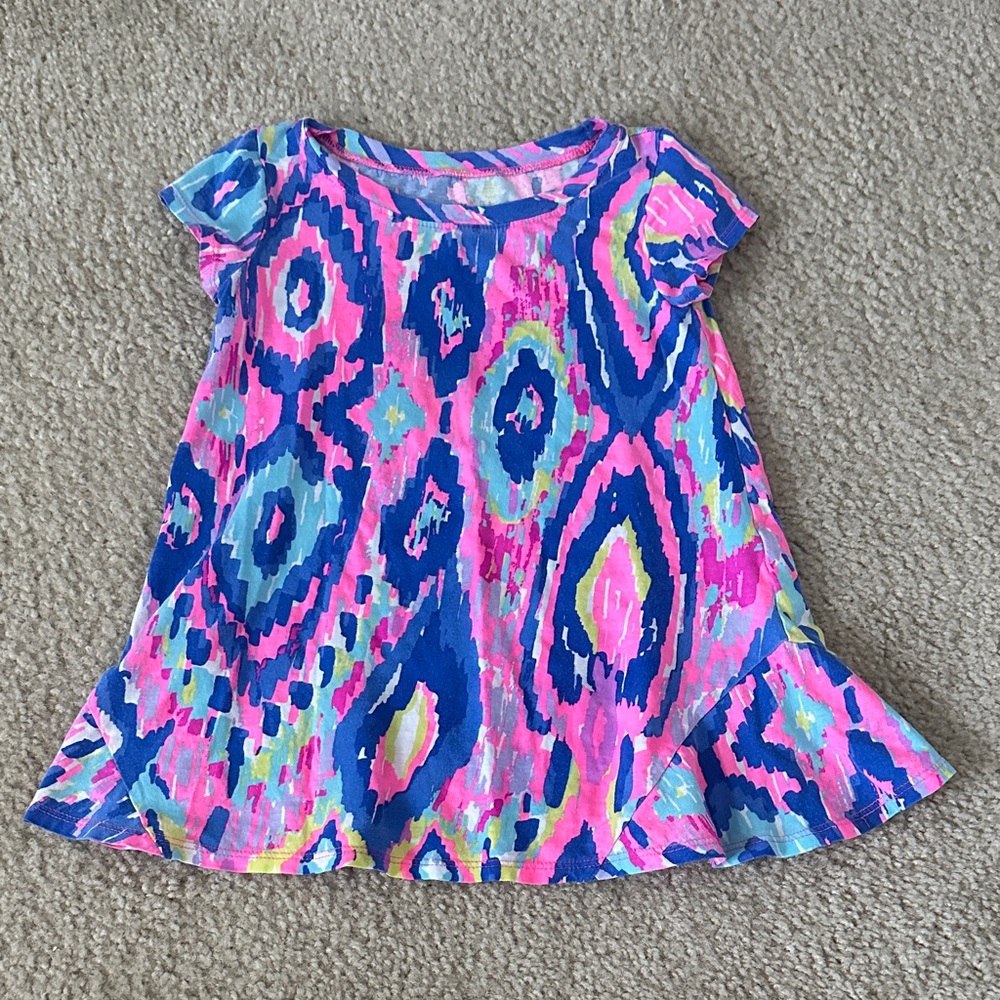 Lilly Pulitzer Pink and Blue Kids Casual Dress